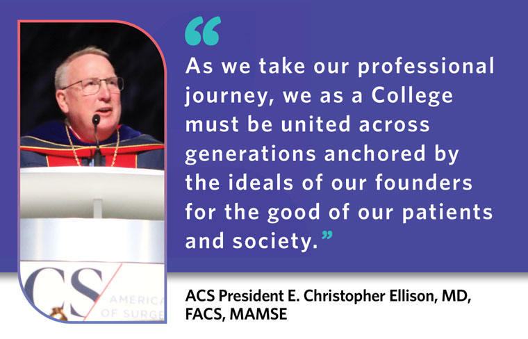 New ACS President Urges Surgeons to Unite for the Profession, Patients